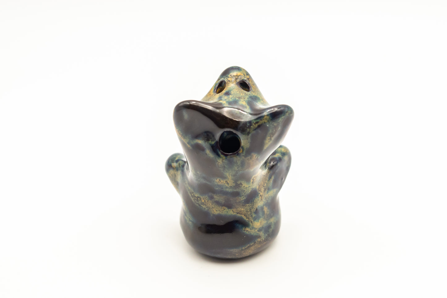 Desk Pet - Unique Bear-Like Animal - Black and shades of blue and brown
