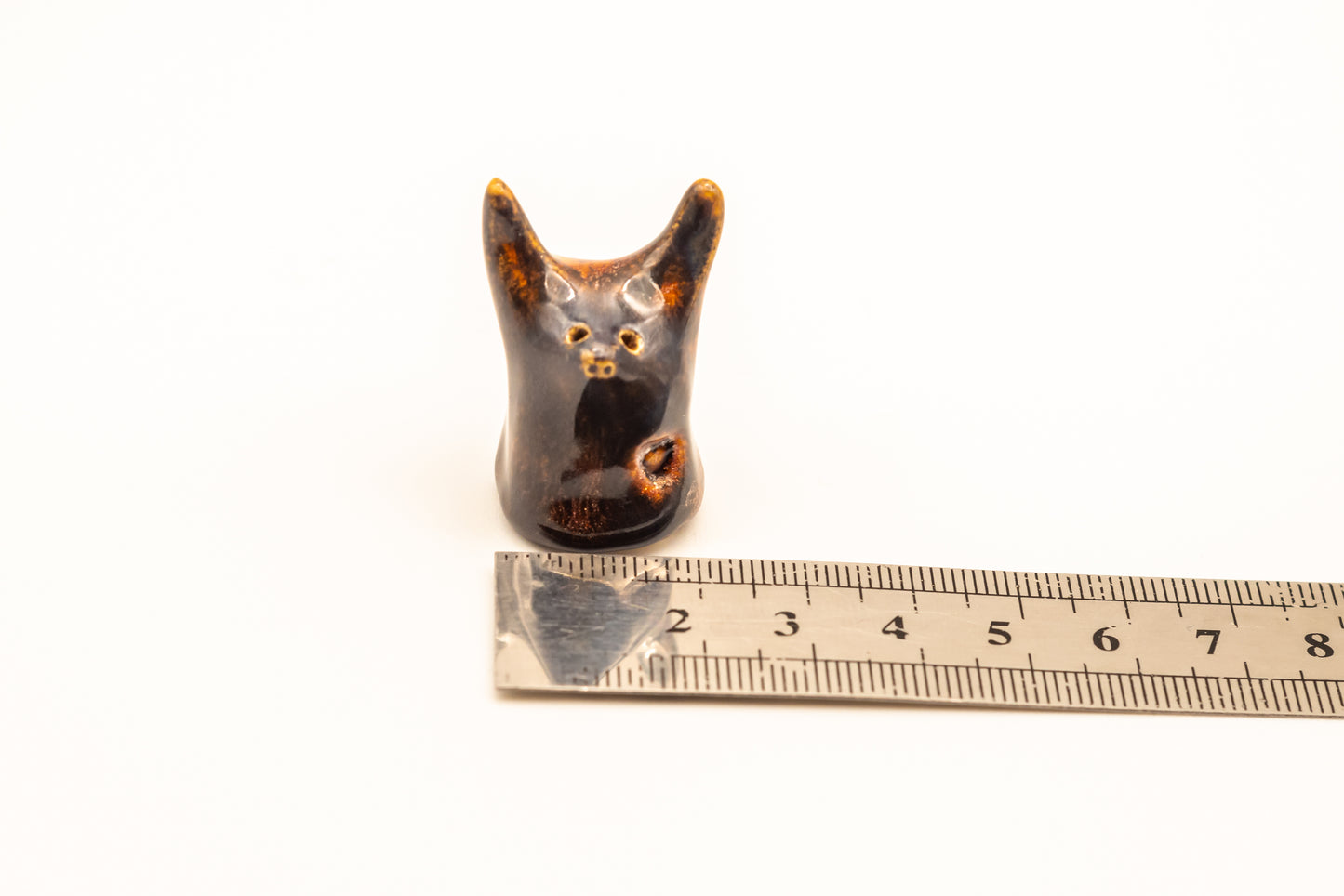 Desk Pet - Playful Tiny Sculpture - Brown