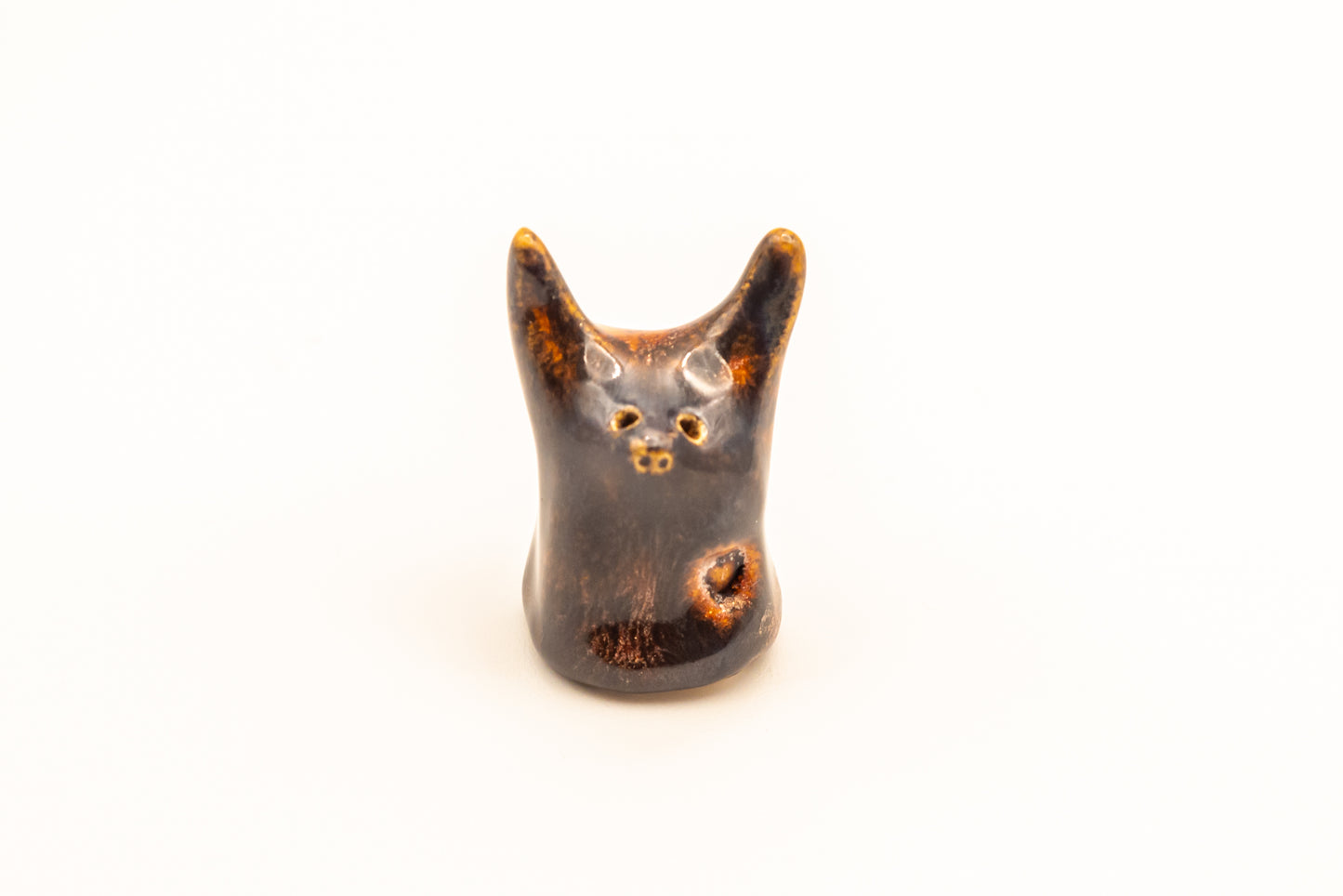 Desk Pet - Playful Tiny Sculpture - Brown